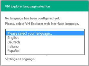 Soporte Multilenguaje paara HP VM Explorer