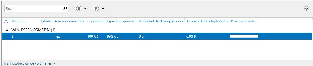 Instalación repositorio Deduplicado Windows 2016 para Veeam 5