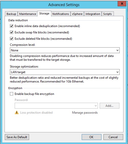 Instalación repositorio Deduplicado Windows 2016 para Veeam 7